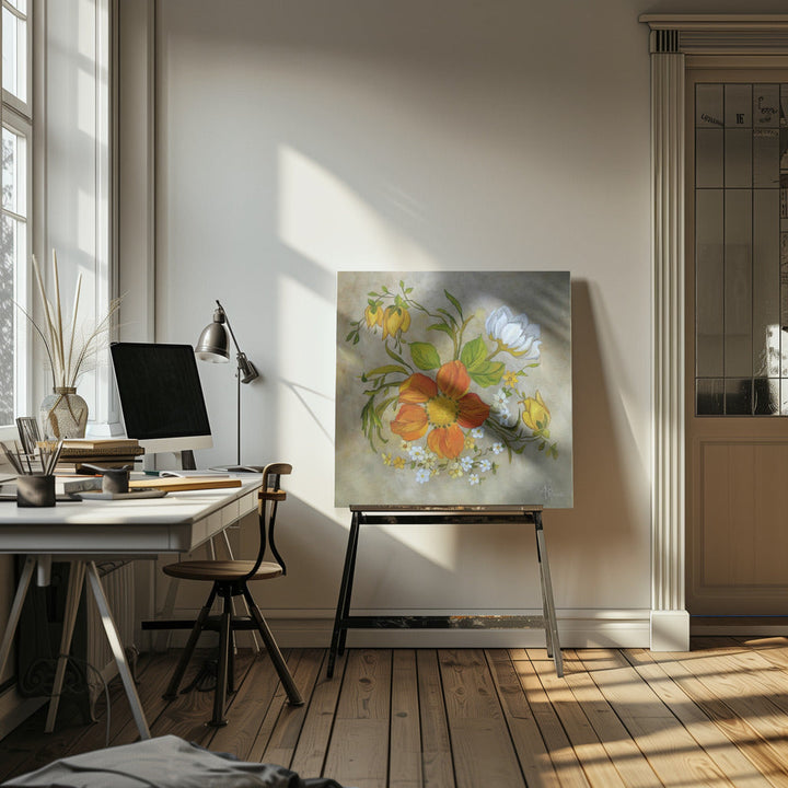 Sylvan Posy - Square Stretched Canvas, Poster or Fine Art Print I Heart Wall Art