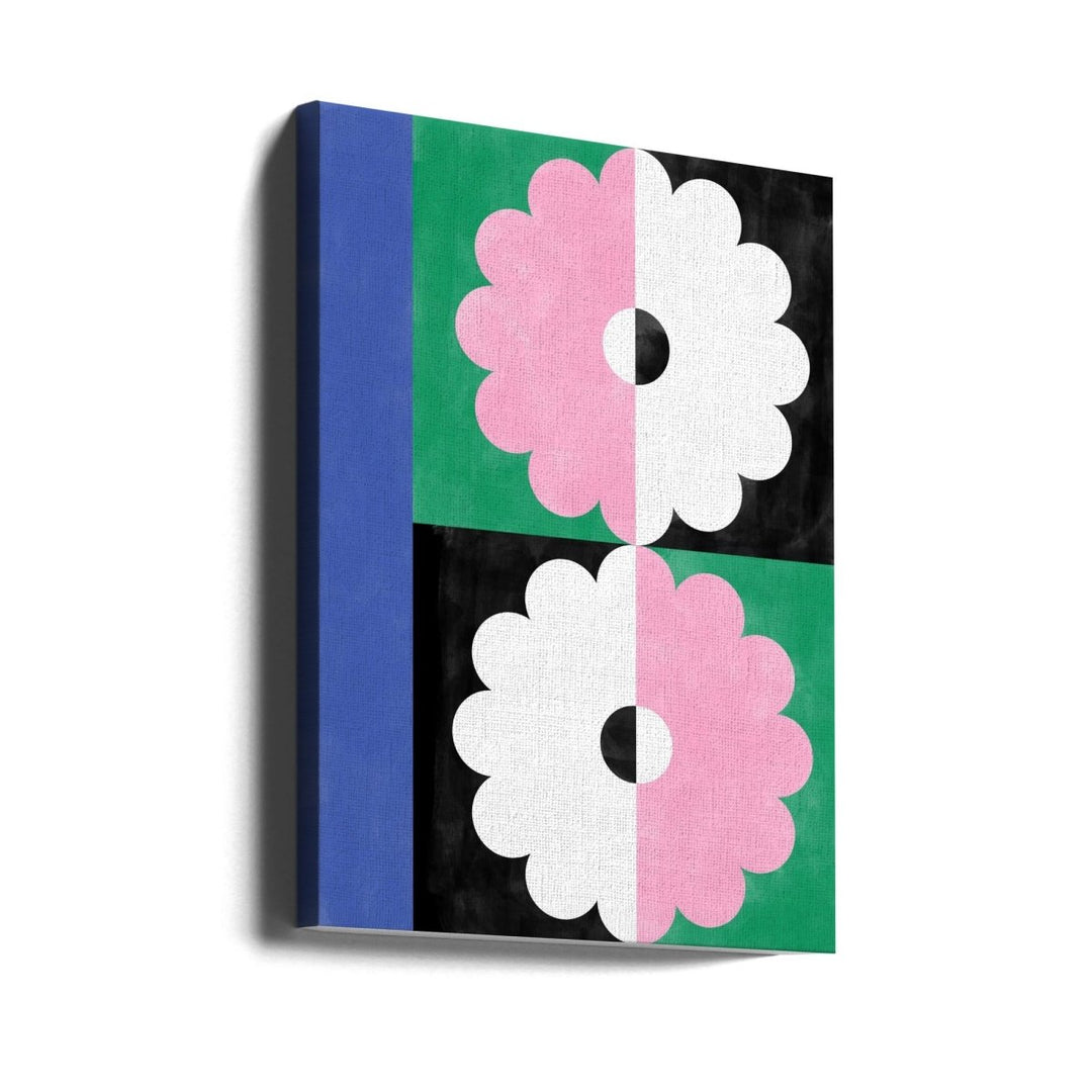 Symmetry Blossoms - Stretched Canvas, Poster or Fine Art Print - I Heart Wall Art - Poster Print, Canvas Print or Framed Art Print