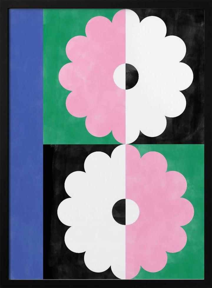 Symmetry Blossoms - Stretched Canvas, Poster or Fine Art Print - I Heart Wall Art - Poster Print, Canvas Print or Framed Art Print