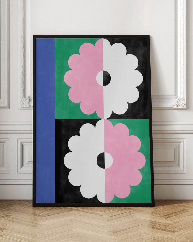 Symmetry Blossoms - Stretched Canvas, Poster or Fine Art Print - I Heart Wall Art - Poster Print, Canvas Print or Framed Art Print
