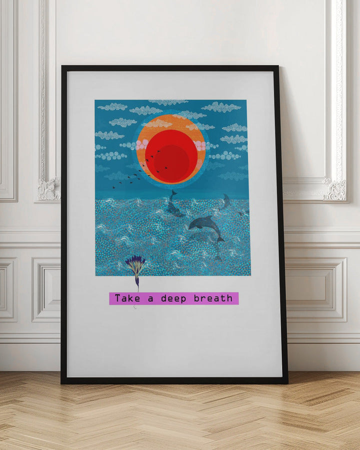 Take a deep breath - Stretched Canvas, Poster or Fine Art Print I Heart Wall Art