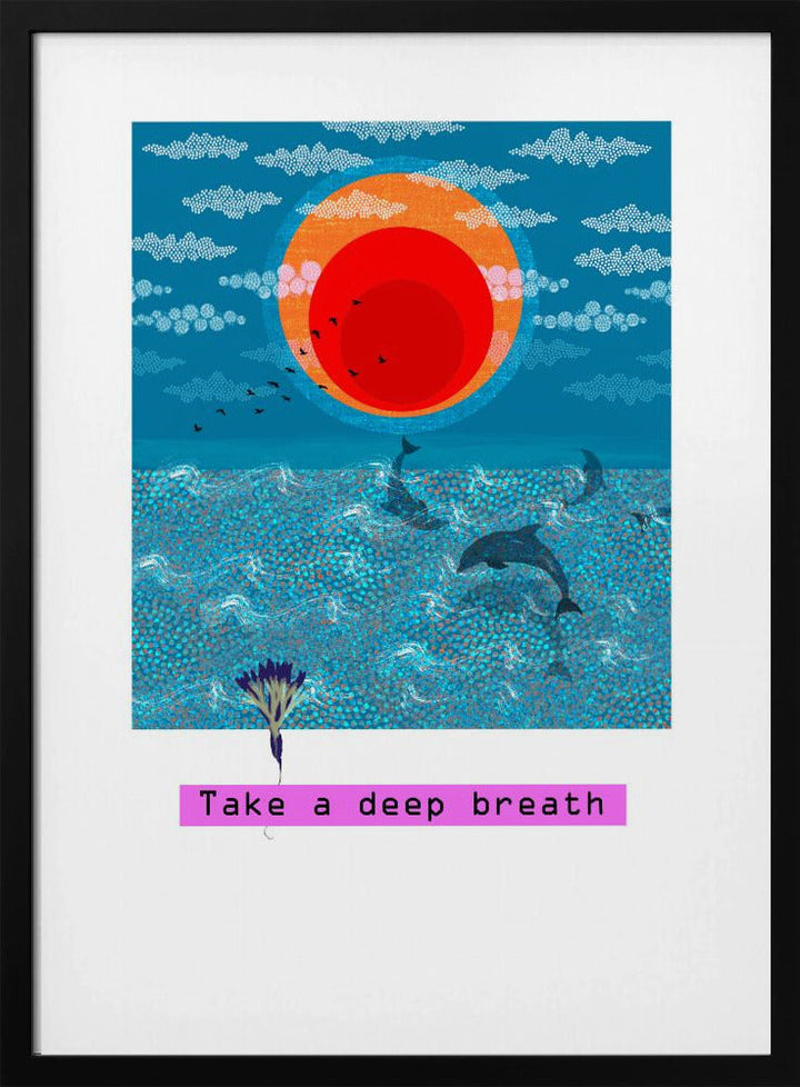 Take a deep breath - Stretched Canvas, Poster or Fine Art Print I Heart Wall Art