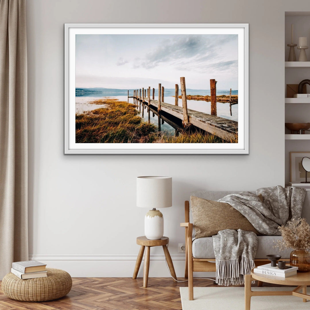 Tamar River Jetty -  Tasmania Photographic Art Print - I Heart Wall Art