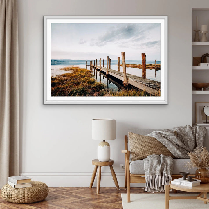 Tamar River Jetty -  Tasmania Photographic Art Print - I Heart Wall Art