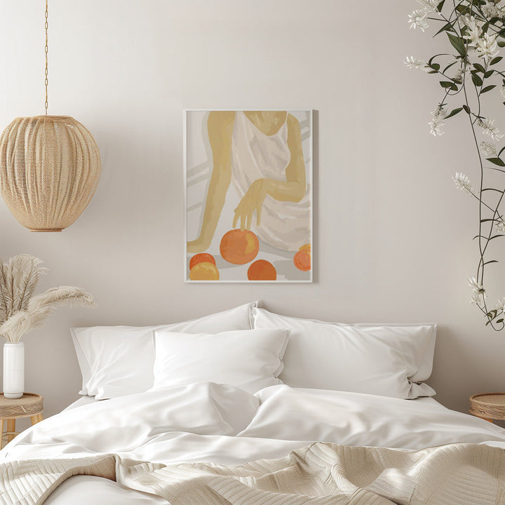 Tangerine Grace - Stretched Canvas, Poster or Fine Art Print I Heart Wall Art