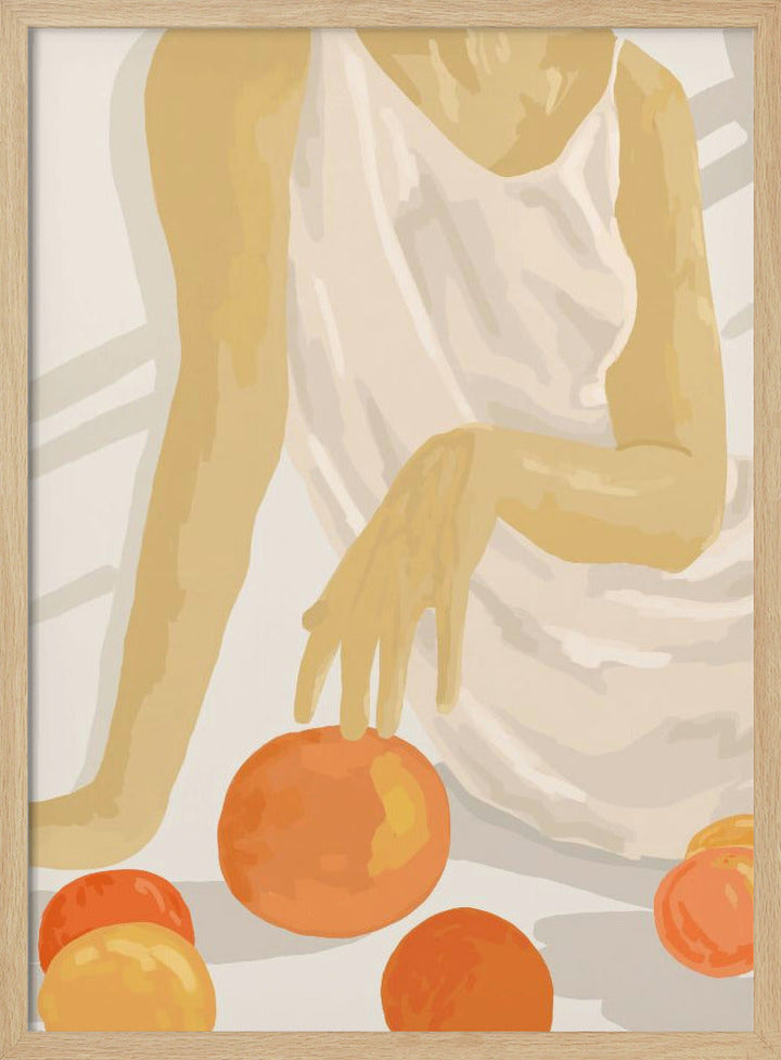 Tangerine Grace - Stretched Canvas, Poster or Fine Art Print I Heart Wall Art