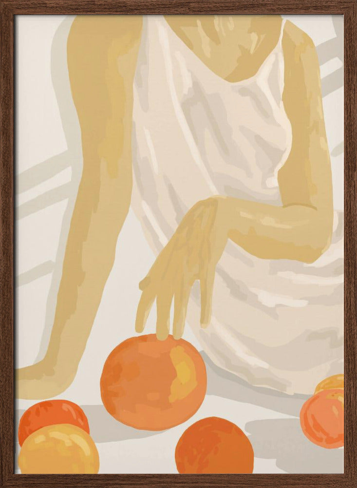 Tangerine Grace - Stretched Canvas, Poster or Fine Art Print I Heart Wall Art