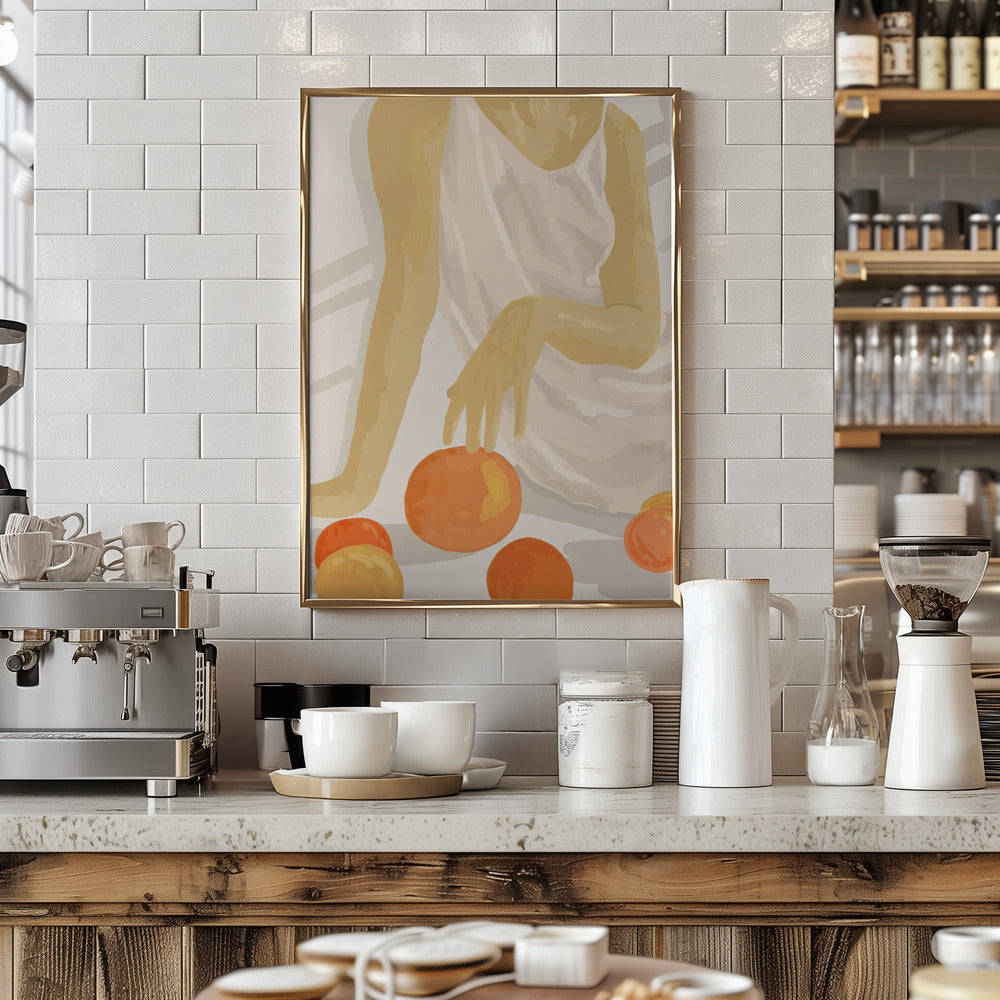 Tangerine Grace - Stretched Canvas, Poster or Fine Art Print I Heart Wall Art