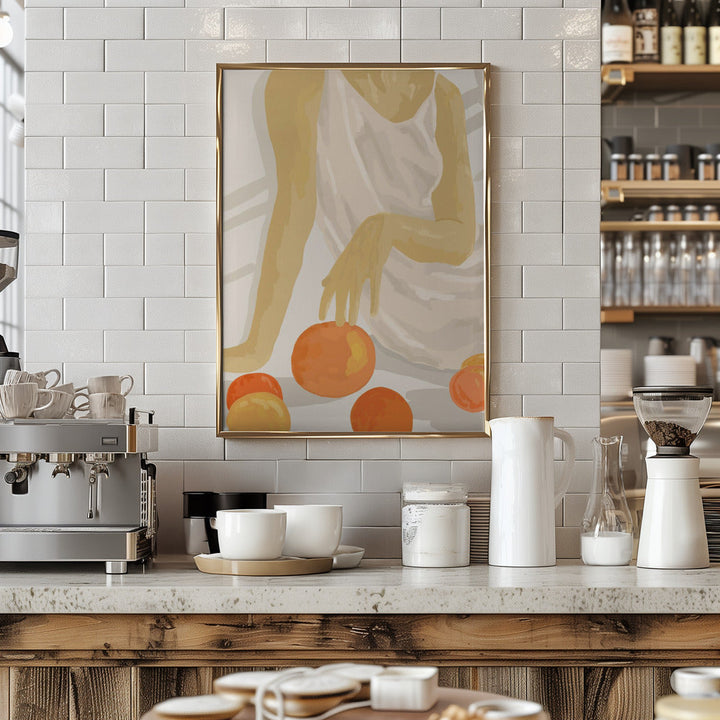 Tangerine Grace - Stretched Canvas, Poster or Fine Art Print I Heart Wall Art