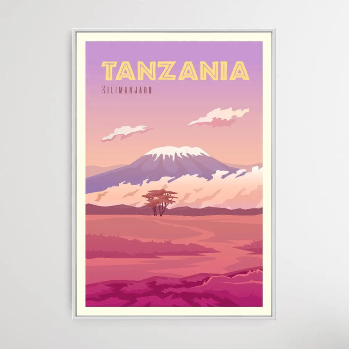 Tanzania - Vintage Style Travel Print - I Heart Wall Art