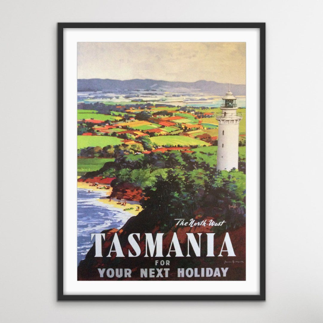 Tasmania For Your Next Holiday -  Australian Vintage Travel Poster I Heart Wall Art Australia 