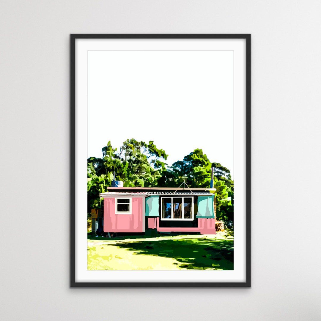 Tasmanian Shack - Coastal Tasmanian Beach House Print by Edie Fogarty - I Heart Wall Art