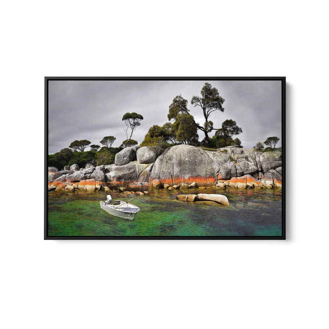 Tasmanian Shore - Stretched Canvas Print or Framed Fine Art Print - Artwork I Heart Wall Art Australia 