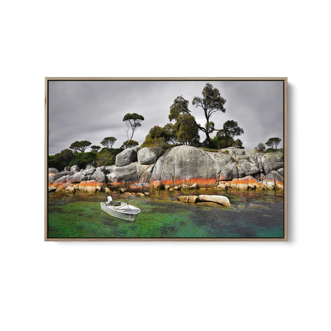 Tasmanian Shore - Stretched Canvas Print or Framed Fine Art Print - Artwork I Heart Wall Art Australia 