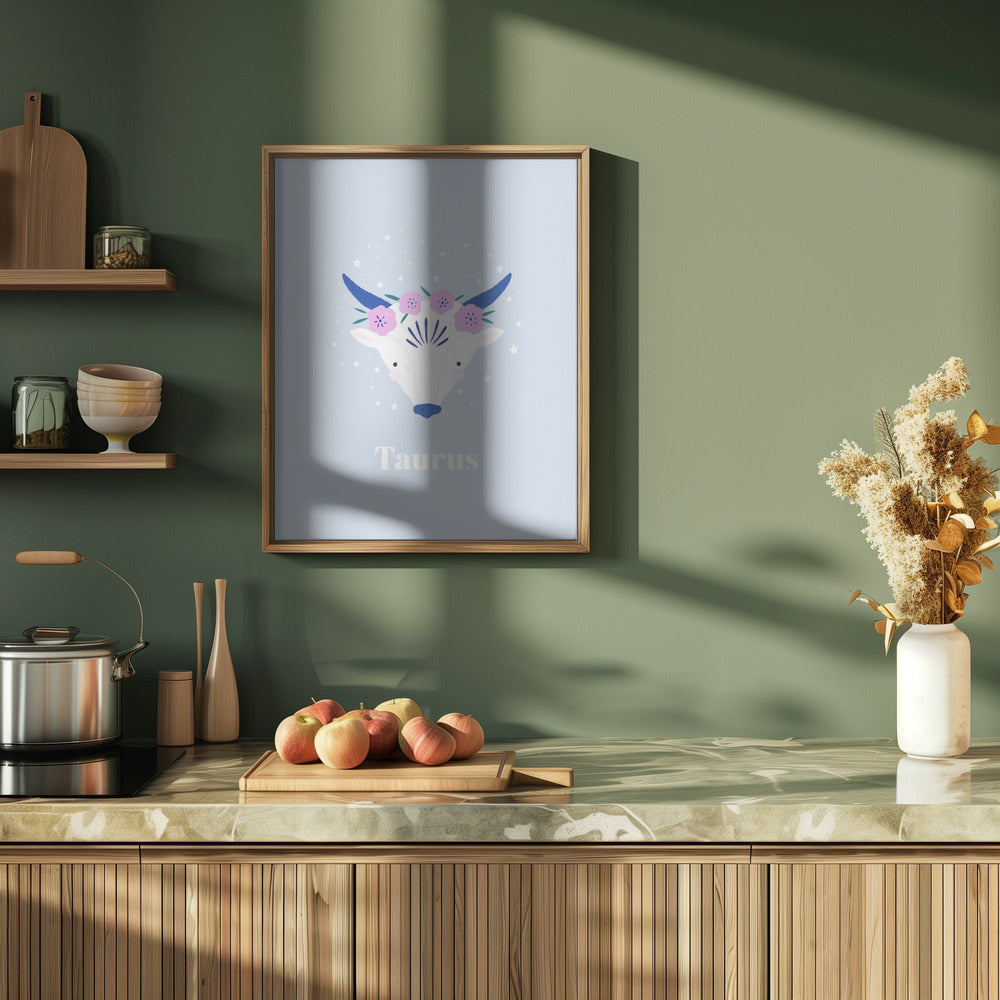 Taurus - Stretched Canvas, Poster or Fine Art Print I Heart Wall Art