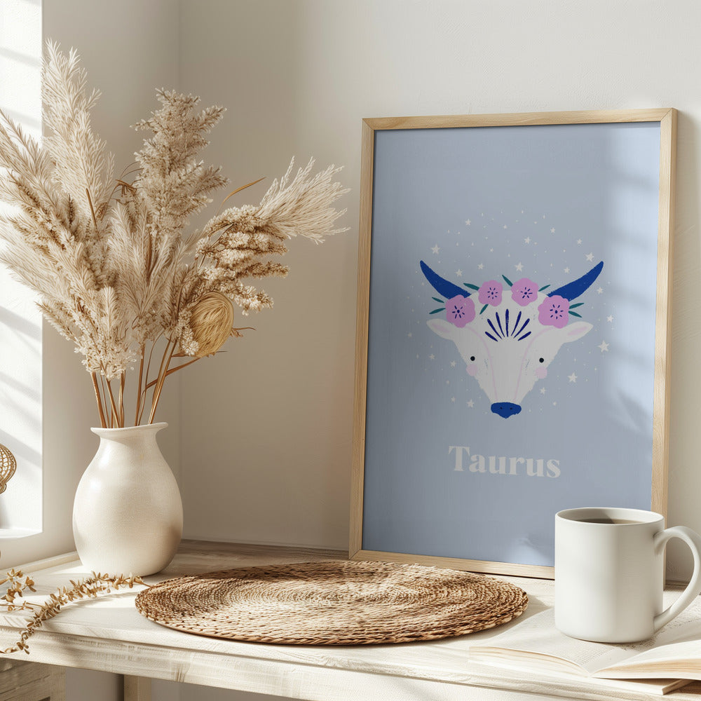 Taurus - Stretched Canvas, Poster or Fine Art Print I Heart Wall Art