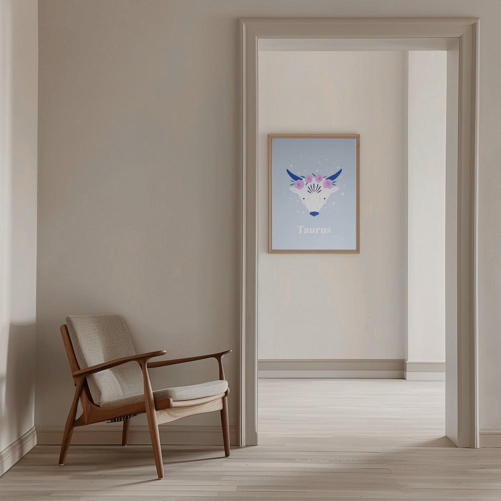 Taurus - Stretched Canvas, Poster or Fine Art Print I Heart Wall Art
