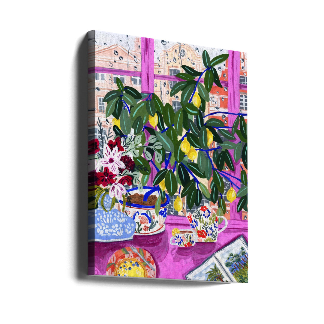 Tea with Marianne - Stretched Canvas, Poster or Fine Art Print I Heart Wall Art