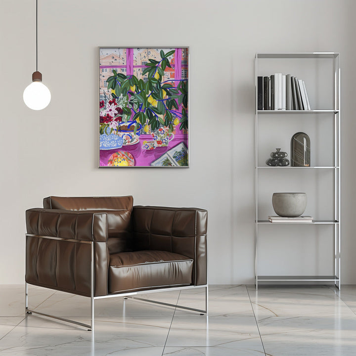 Tea with Marianne - Stretched Canvas, Poster or Fine Art Print I Heart Wall Art