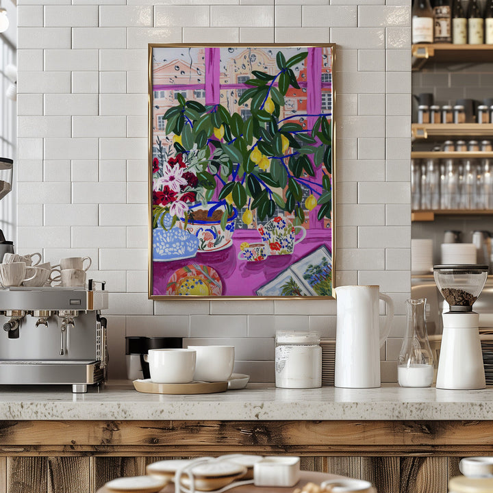 Tea with Marianne - Stretched Canvas, Poster or Fine Art Print I Heart Wall Art