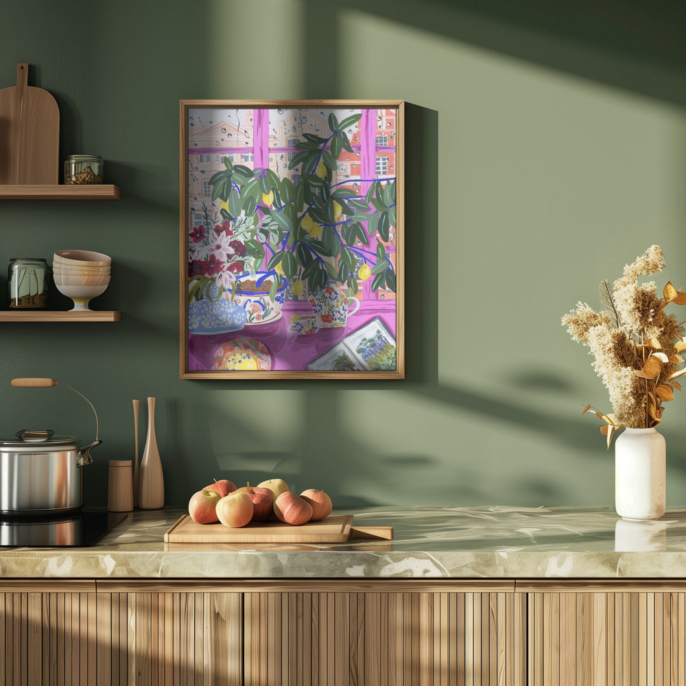 Tea with Marianne - Stretched Canvas, Poster or Fine Art Print I Heart Wall Art
