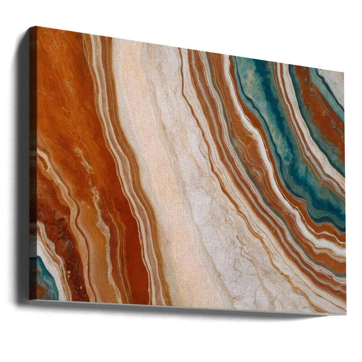 Teal Marble Swirl - Stretched Canvas, Poster or Fine Art Print - I Heart Wall Art - Poster Print, Canvas Print or Framed Art Print