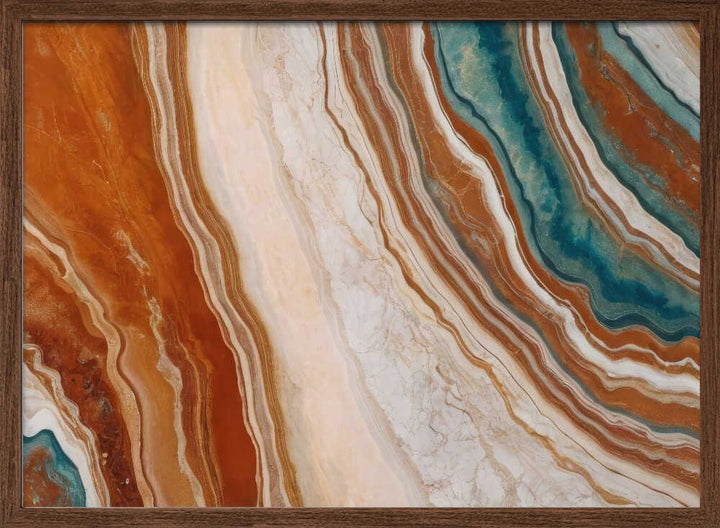 Teal Marble Swirl - Stretched Canvas, Poster or Fine Art Print - I Heart Wall Art - Poster Print, Canvas Print or Framed Art Print