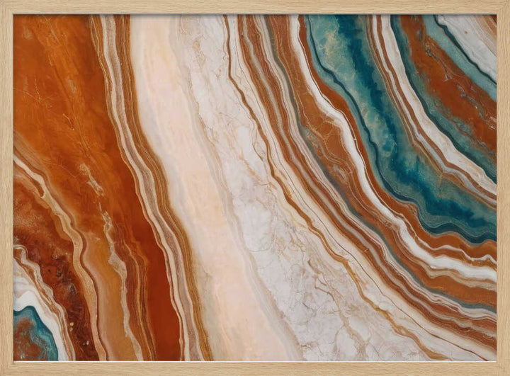Teal Marble Swirl - Stretched Canvas, Poster or Fine Art Print - I Heart Wall Art - Poster Print, Canvas Print or Framed Art Print