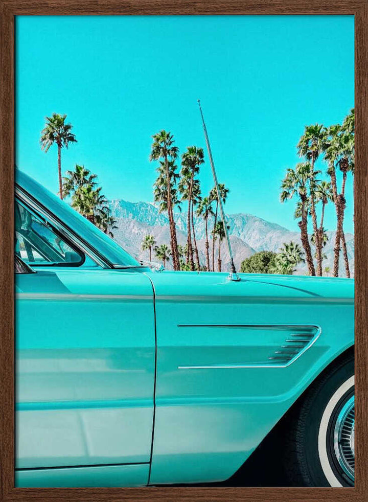 Teal Thunderbird in Palm Springs - Stretched Canvas, Poster or Fine Art Print - I Heart Wall Art - Poster Print, Canvas Print or Framed Art Print