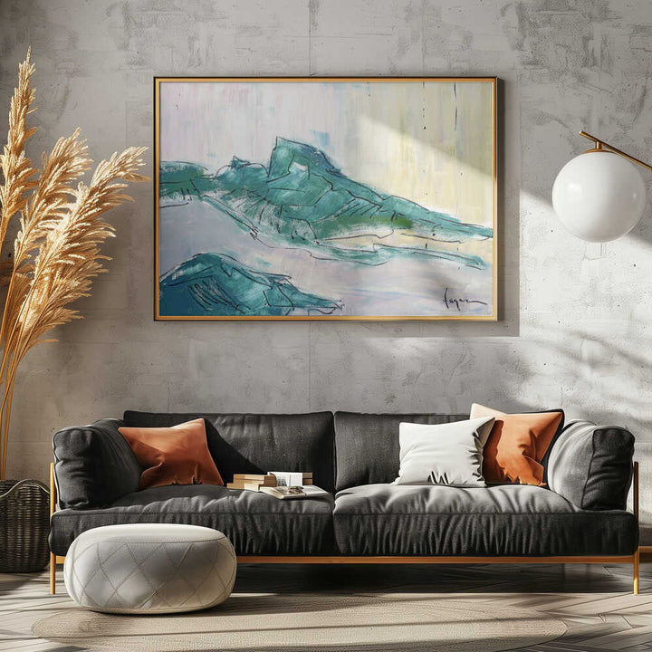 Tears For The Mountain - Stretched Canvas, Poster or Fine Art Print - I Heart Wall Art - Poster Print, Canvas Print or Framed Art Print