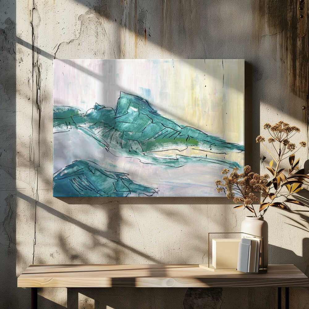 Tears For The Mountain - Stretched Canvas, Poster or Fine Art Print - I Heart Wall Art - Poster Print, Canvas Print or Framed Art Print