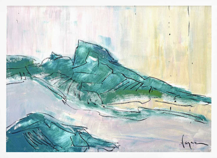 Tears For The Mountain - Stretched Canvas, Poster or Fine Art Print - I Heart Wall Art - Poster Print, Canvas Print or Framed Art Print