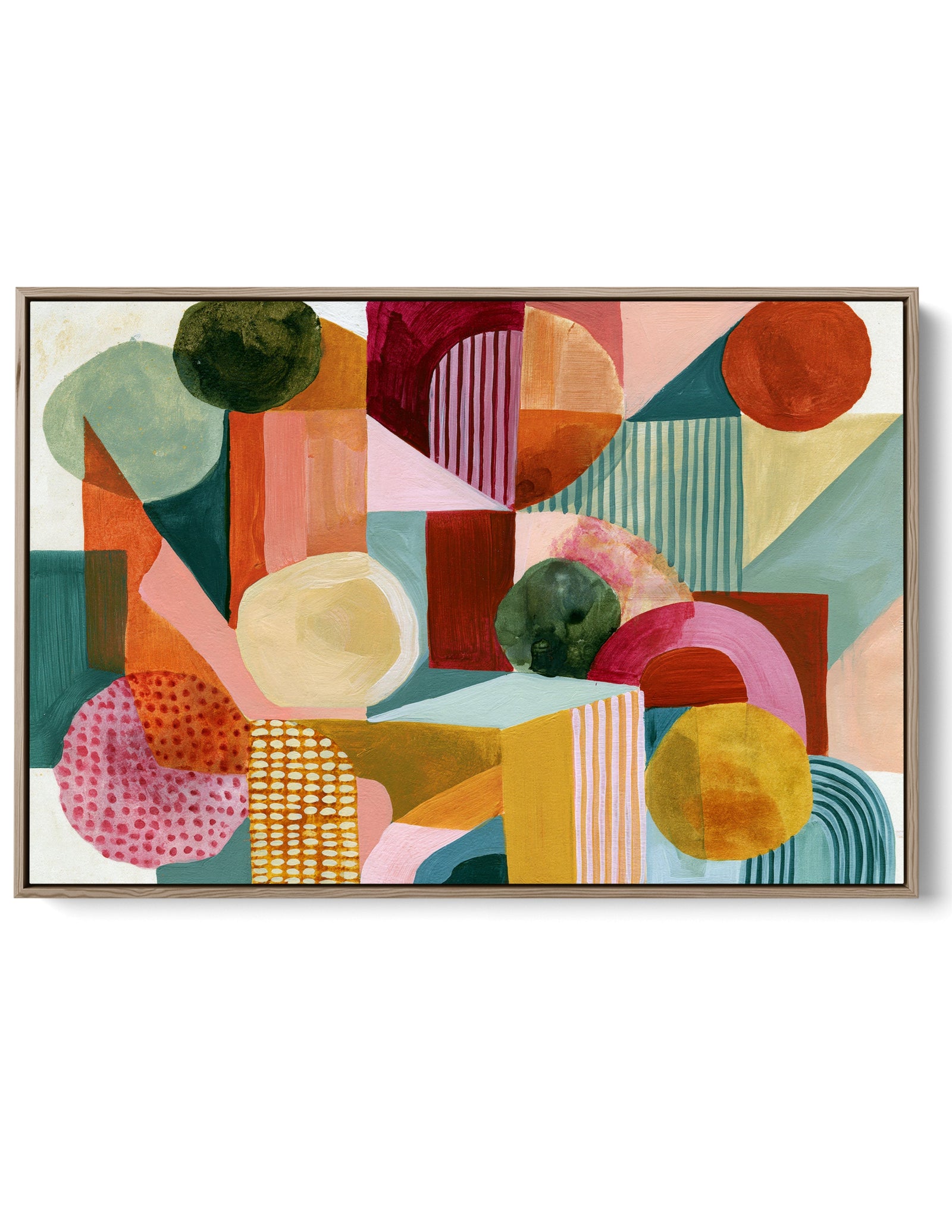 xxxx by IHeartStudio - Colourful Geometric Canvas Print