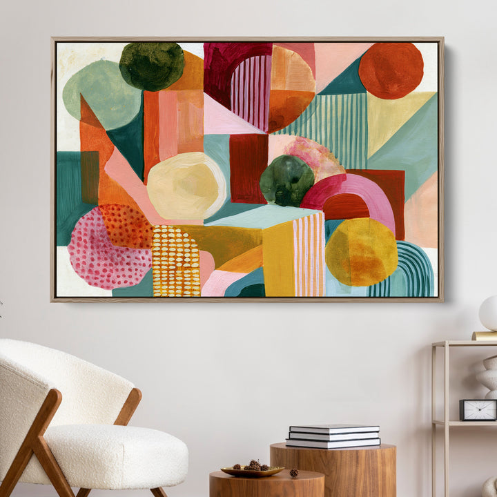 xxxx by IHeartStudio - Colourful Geometric Canvas Print