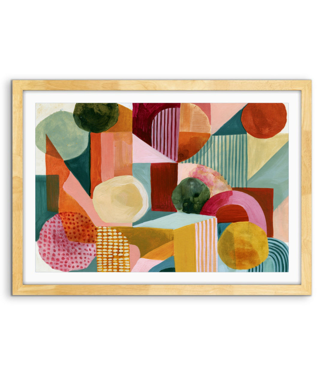 xxxx by IHeartStudio - Colourful Geometric Canvas Print