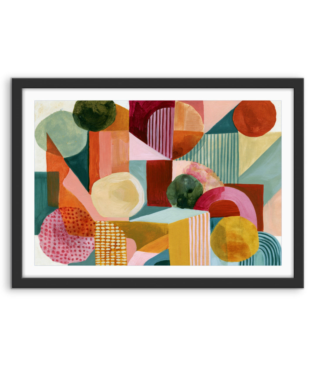 xxxx by IHeartStudio - Colourful Geometric Canvas Print