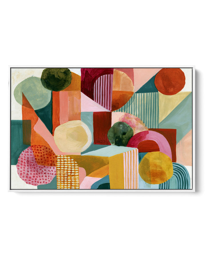 xxxx by IHeartStudio - Colourful Geometric Canvas Print