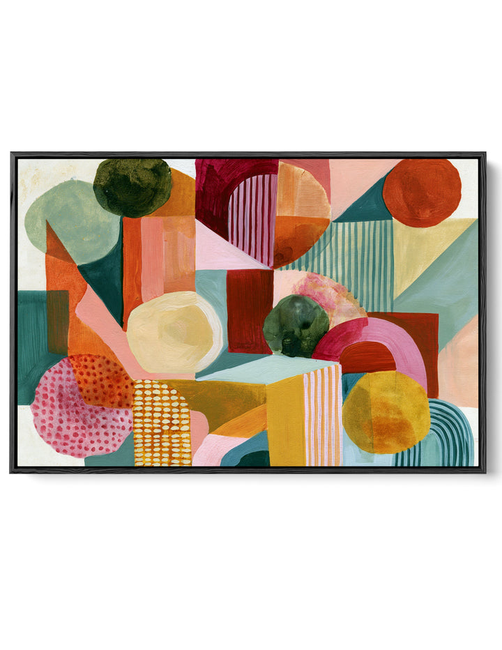 xxxx by IHeartStudio - Colourful Geometric Canvas Print