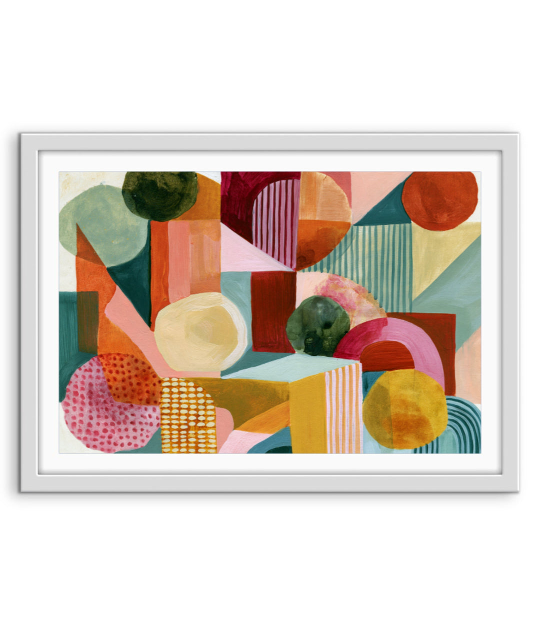 xxxx by IHeartStudio - Colourful Geometric Canvas Print