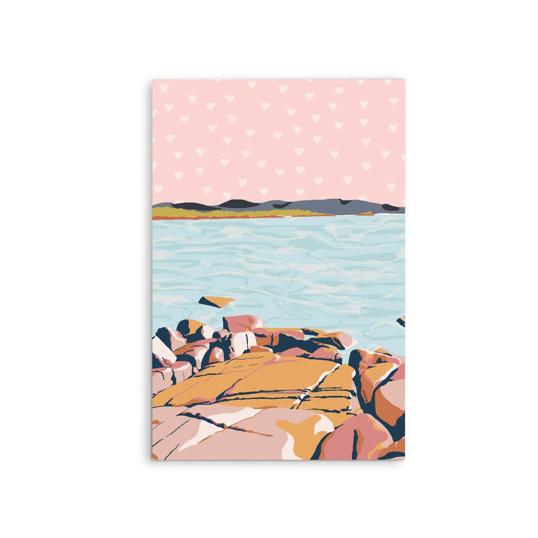 Terracotta Bay By Unratio - Stretched Canvas Print or Framed Fine Art Print - Artwork I Heart Wall Art Australia 