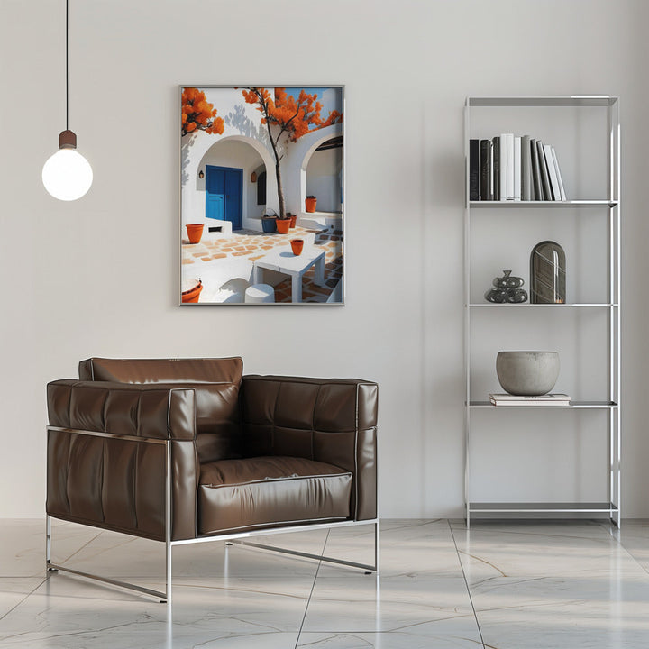 Terracotta Dreams In Greece - Stretched Canvas, Poster or Fine Art Print I Heart Wall Art