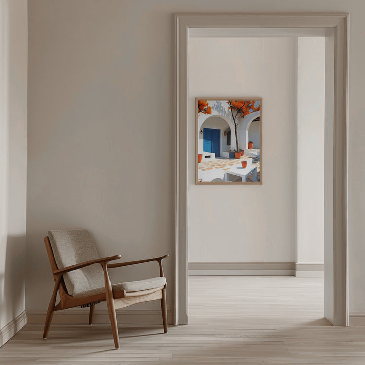 Terracotta Dreams In Greece - Stretched Canvas, Poster or Fine Art Print I Heart Wall Art