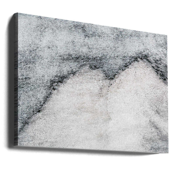 Textured Grey Peaks - Stretched Canvas, Poster or Fine Art Print - I Heart Wall Art - Poster Print, Canvas Print or Framed Art Print