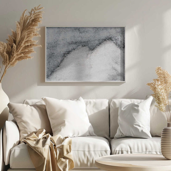 Textured Grey Peaks - Stretched Canvas, Poster or Fine Art Print - I Heart Wall Art - Poster Print, Canvas Print or Framed Art Print