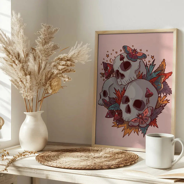 The 3 Skulls - Stretched Canvas, Poster or Fine Art Print I Heart Wall Art