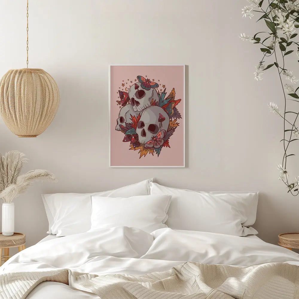 The 3 Skulls - Stretched Canvas, Poster or Fine Art Print I Heart Wall Art