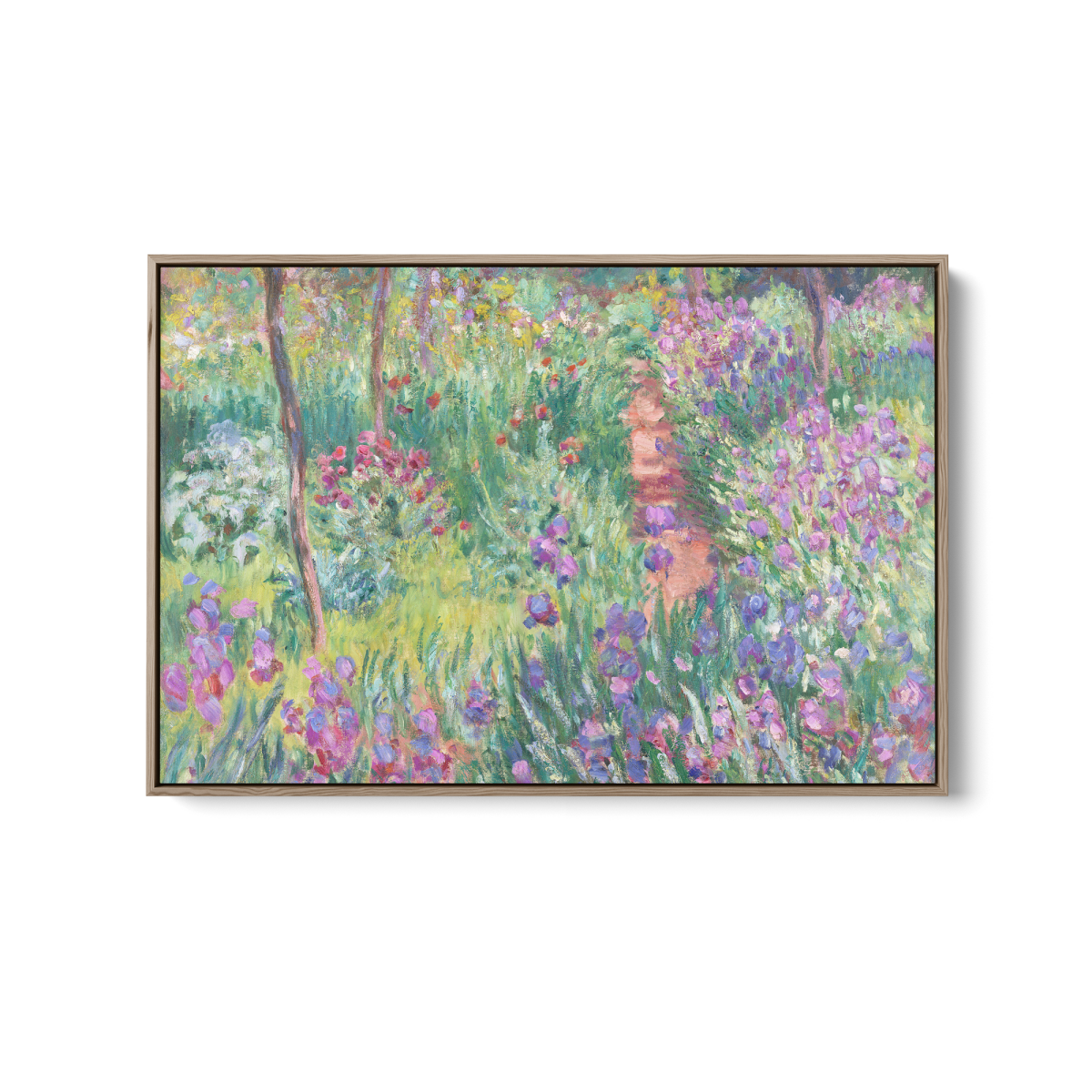 The Artist's Garden by Claude Monet - Stretched Canvas or Fine Art Print - I Heart Wall Art - Poster Print, Canvas Print or Framed Art Print
