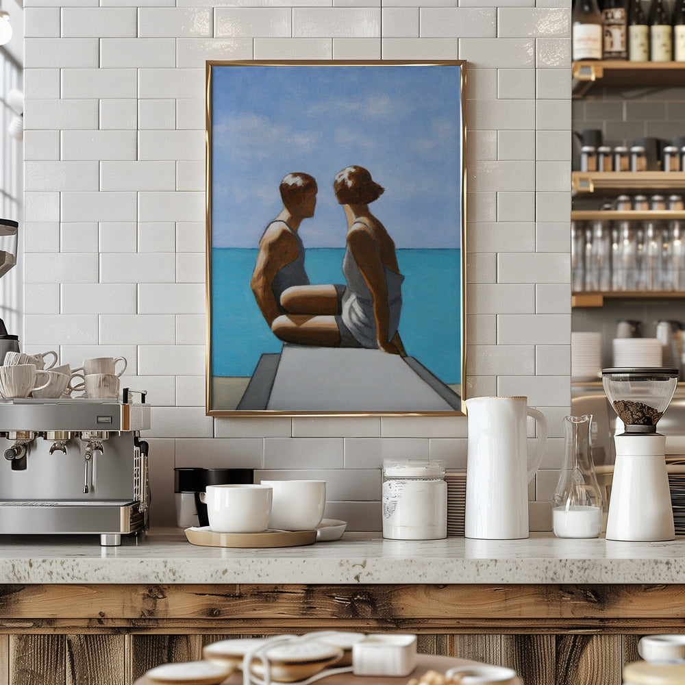 The Bathers - Stretched Canvas, Poster or Fine Art Print I Heart Wall Art