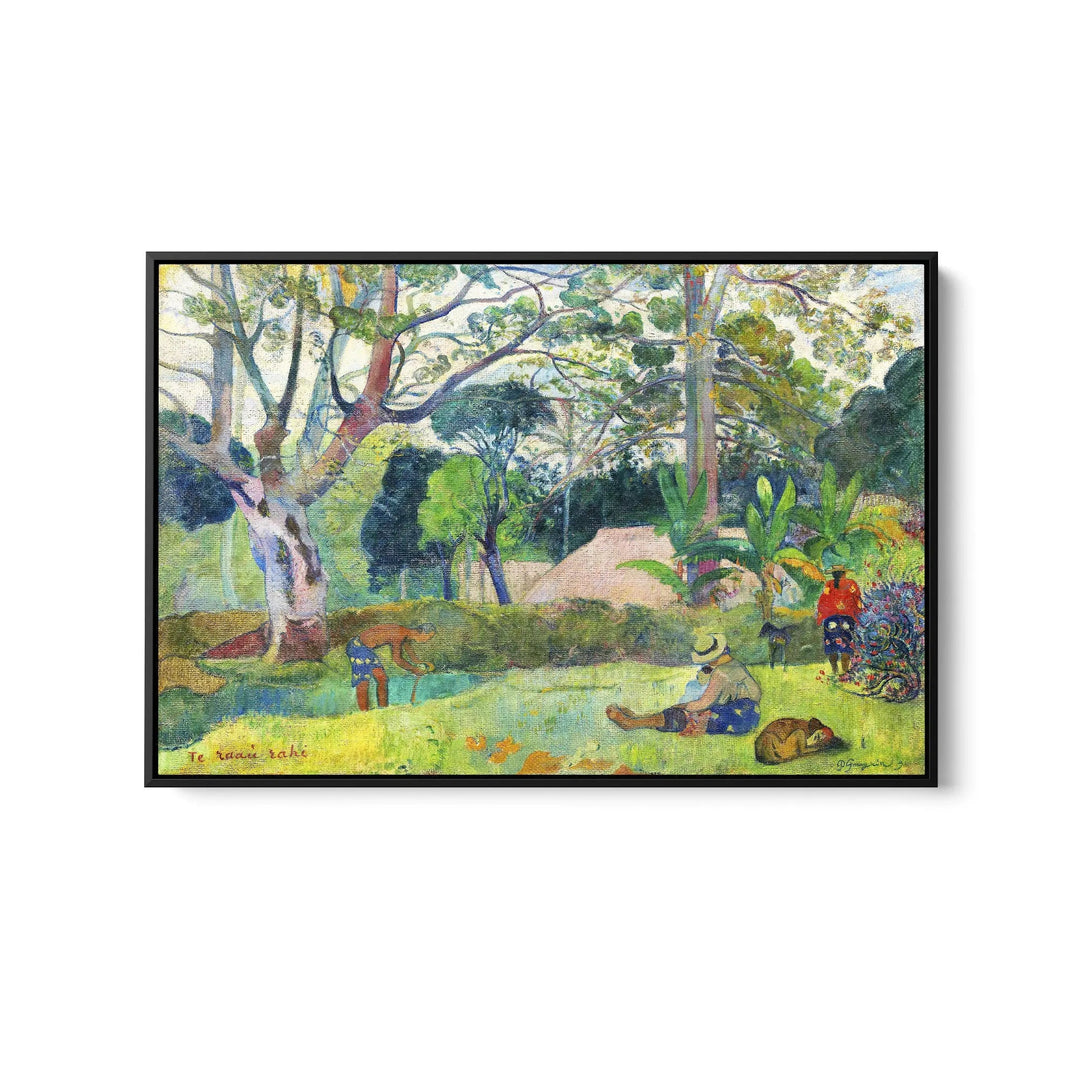 The Big Tree (Te raau rahi) (1891) by Paul Gauguin - Stretched Canvas Print or Framed Fine Art Print - Artwork I Heart Wall Art Australia 
