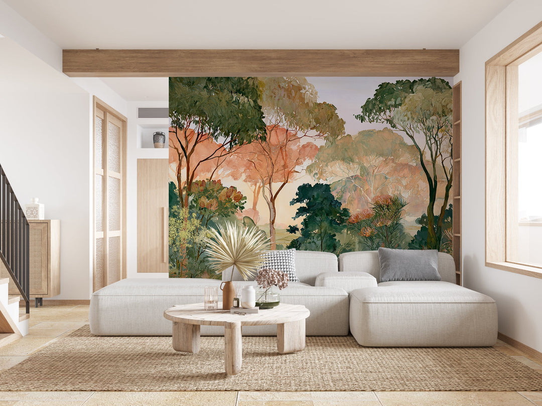 The Blooming Grove- Floral Peel and Stick Premium Wallpaper Mural
